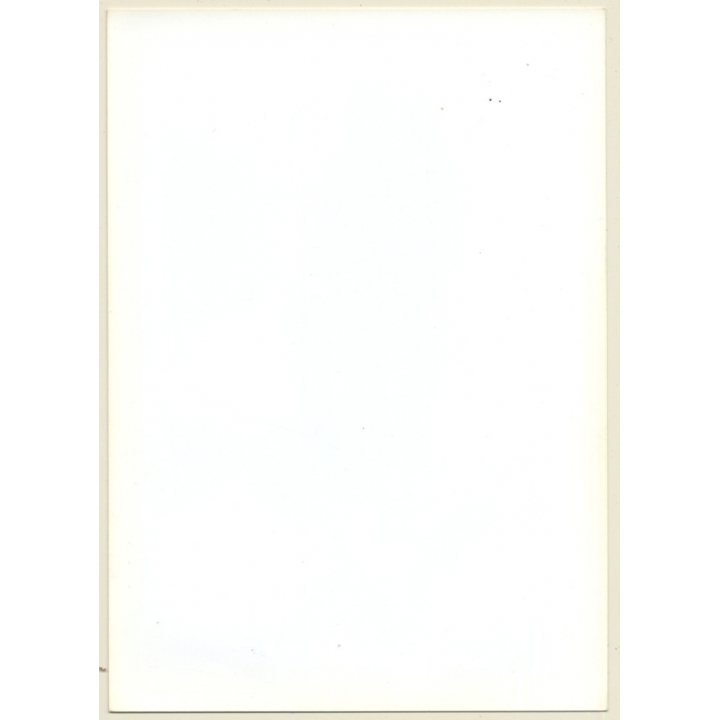 Artistic Nude Study: Blonde Female With Huge Lipstick*1 (Vintage Photo France B/W ~1980s)