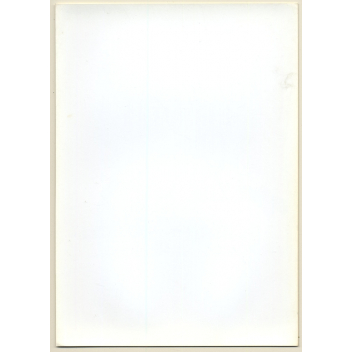 Artistic Nude Study: Longhaired Blonde On Plexiglass Table*4 (Vintage Photo France B/W ~1980s)