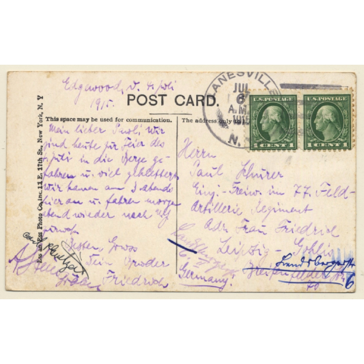 New York / USA: Lanesville House (Vintage PC 1915)