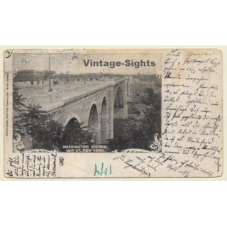 New York / USA: Washington Bridge (Vintage PC 1900)