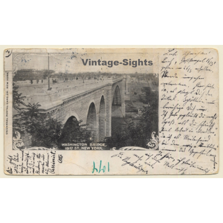 New York / USA: Washington Bridge (Vintage PC 1900)