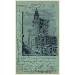 New York / USA: Lower Broadway (Vintage PC 1900)