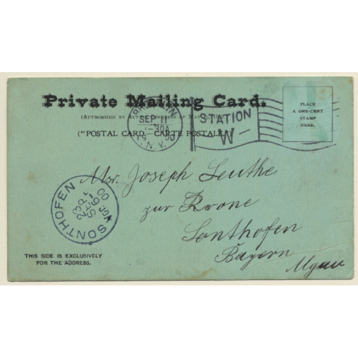 New York / USA: Lower Broadway (Vintage PC 1900)