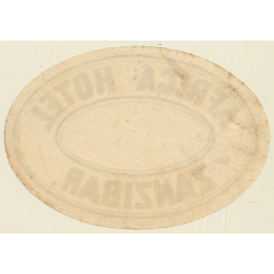 Zanzibar / Tanzania: Africa Hotel (Vintage Luggage Label)