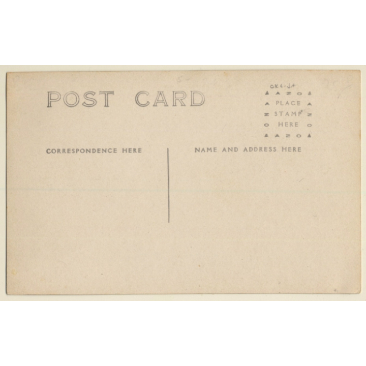 Elegant Man On Four Wheeled One Horse Carriage (Vintage RPPC ~1910s/1920s)