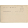 Elegant Man On Four Wheeled One Horse Carriage (Vintage RPPC ~1910s/1920s)