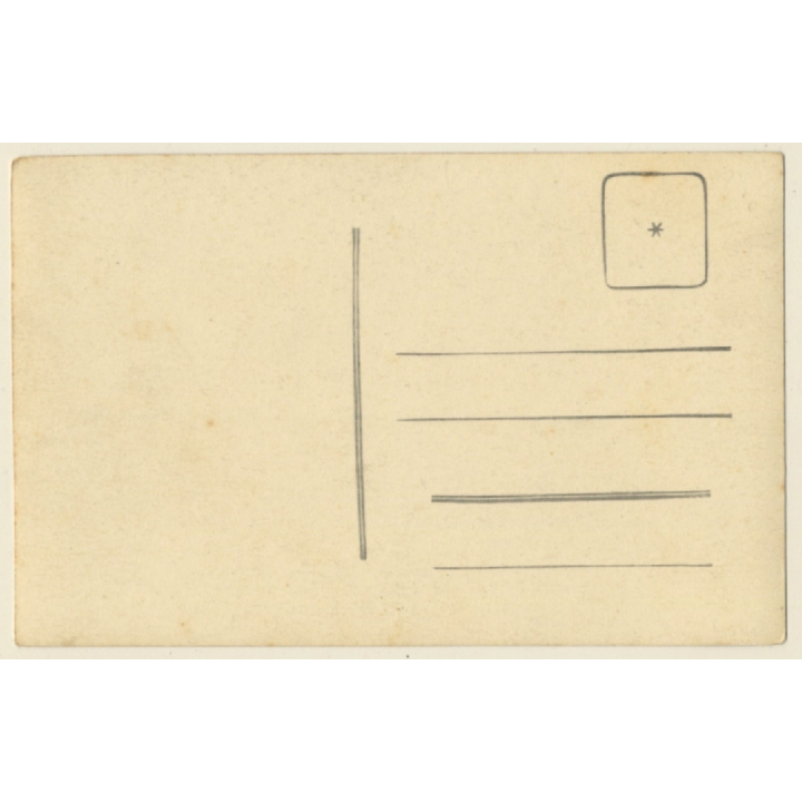 Festival Horse Carriage With Double Team / Flowers (Vintage RPPC ~1920s/1930s)