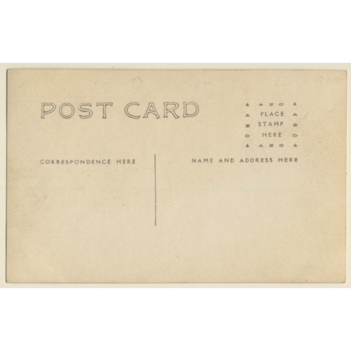 Peasant Family On Four Wheeled One Horse Carriage (Vintage RPPC ~1910s/1920s)