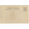 2 Men On Four Wheeled One Horse Carriage (Vintage RPPC ~1910s/1920s)