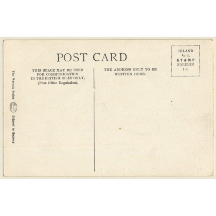 UK: A Hansom Cab / Horse Carriage (Vintage PC ~1910s/1920s)