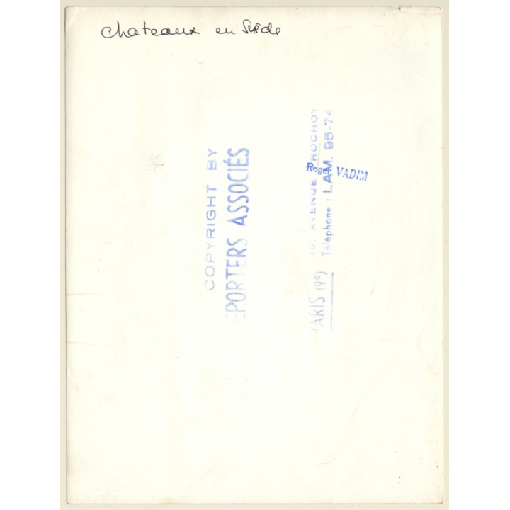 Roger Vadim: Château En Suède (Vintage Press Photo 1963)