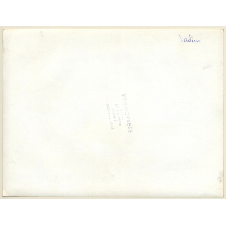 Roger Vadim & His Son Vania On Beach (Vintage Press Photo ~1976)