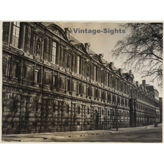 Paris / France: Le Louvre - Facade (Large Vintage Photo ~1940s/1950s)