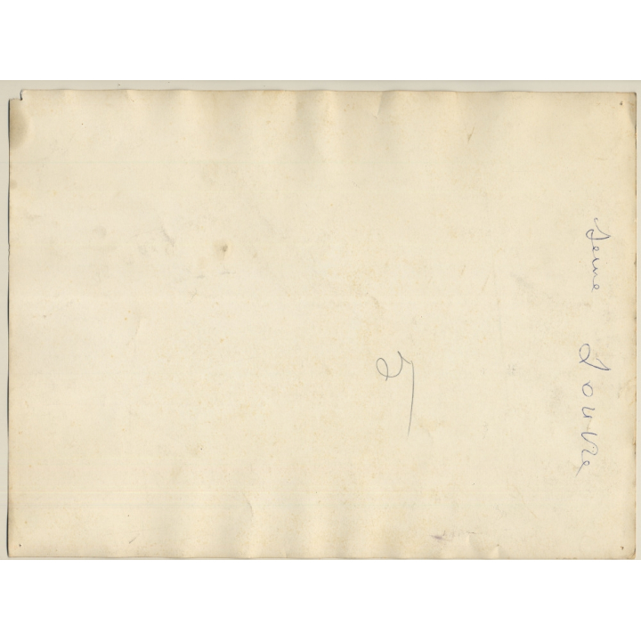 Paris / France: Le Louvre - Facade - Seine (Large Vintage Photo ~1940s/1950s)