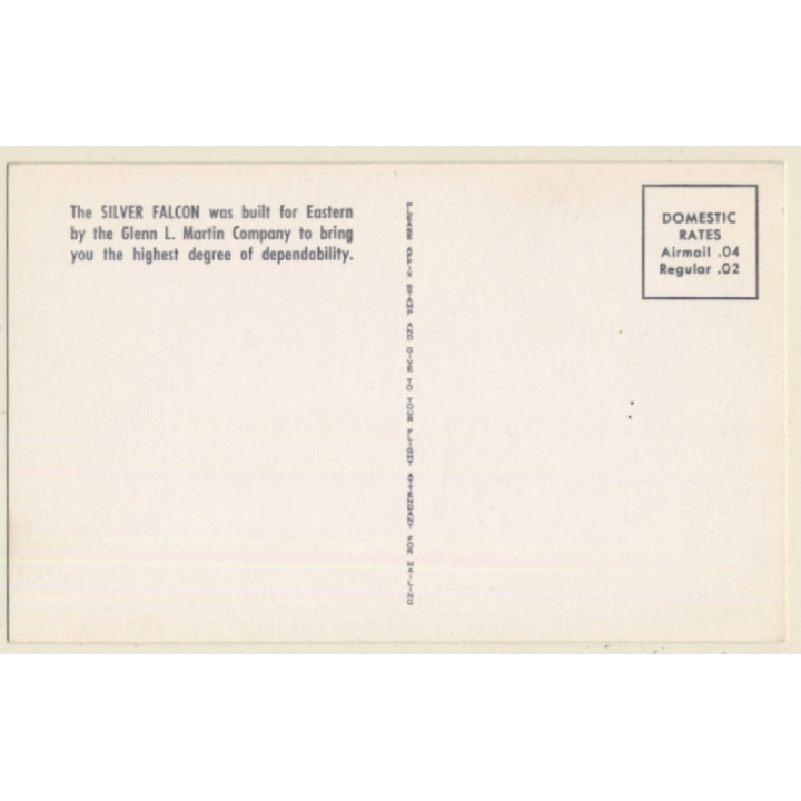 Eastern Air Lines: Great New Silver Falcon / Aviation (Vintage PC ~1950s