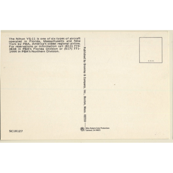 PBA Air Lines: Nihon YS-11 / Aviation (Vintage PC ~1980s)