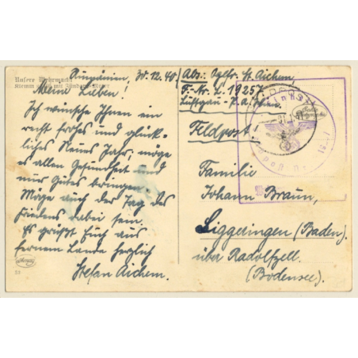 WW2: Klemm Kl 105 Mit Zündapp Motor / Fighter Plane (Vintage RPPC 1941