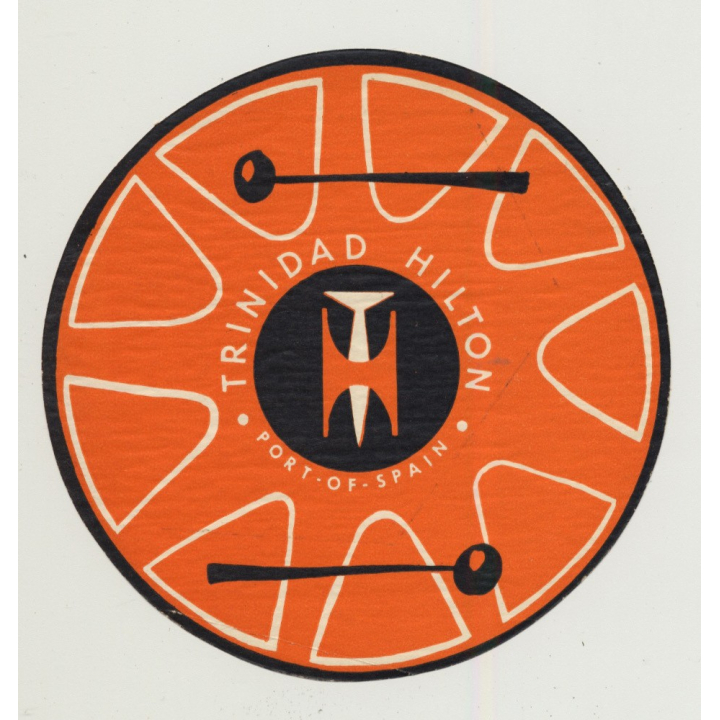 Trinidad Hilton - Port-Of-Spain / Trinidad (Vintage Luggage Label)