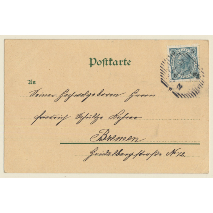 Feuerbestattung - Germanenzeit / Cremation (Vintage PC ~1900s)