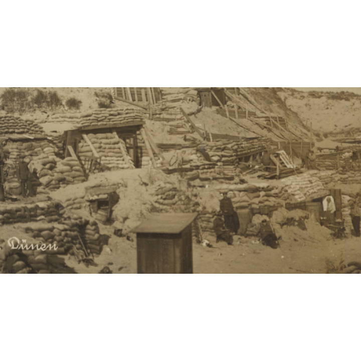 Nienport - Nieuwpoort: Military Shelters In The Dunes WW1 (Vintage RPPC 1910s)