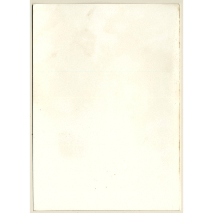 Funny Blonde Nude In Black Lingerie / Suspenders (Vintage Photo GDR 1980s)