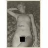 Natural Slim Blonde Nude Relaxing On Bed (Vintage Photo GDR 1980s)