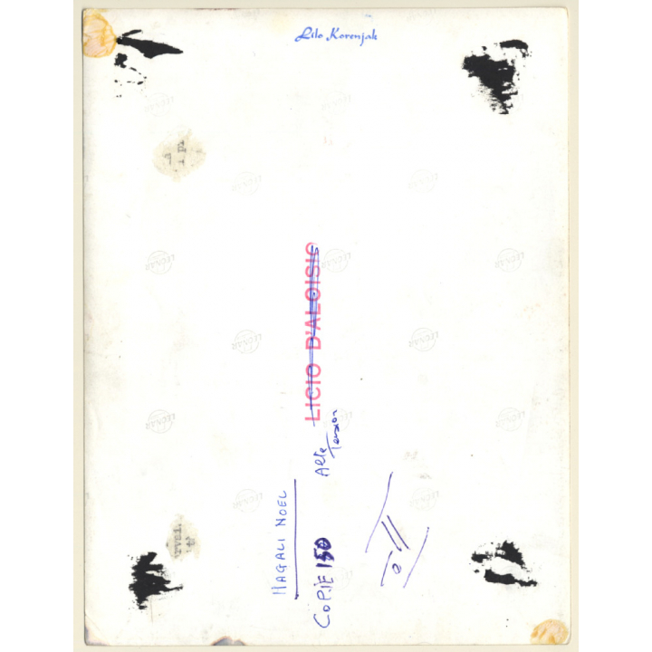 Licio D'Aloisio: Magali Noel On Fire Ladder / Actress - Pin-up (Vintage Press Photo 1960s)