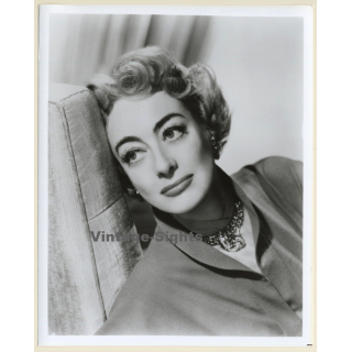 Stunning Portrait Of Joan Crawford (Vintage Movie Still Photo ~1970s)