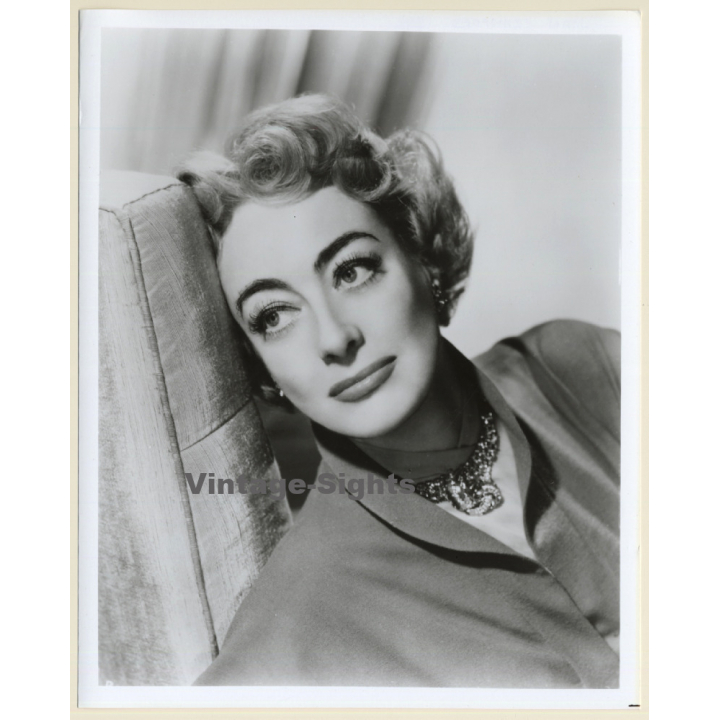Stunning Portrait Of Joan Crawford (Vintage Movie Still Photo ~1970s)