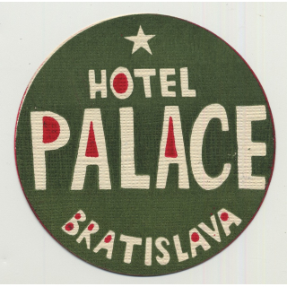 Hotel Palace - Bratislava / Slovakia (Vintage Advertisment Coaster / Beermat)