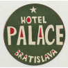 Hotel Palace - Bratislava / Slovakia (Vintage Advertisment Coaster / Beermat)
