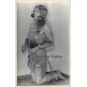 Kneeling Maid In Bondage / Gag - Arm Restraint - BDSM (2nd Gen.Photo ~1960s)