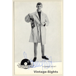 Tommy Kent Autograph / Polydor (Vintage Signed PC ~1960s)