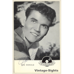 Ted Herold Autogramm / Polydor (Vintage Signed PC ~1960s)
