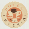 Hotel Imperial - Košice / Slovakia (Vintage Advertisment Coaster / Beermat)