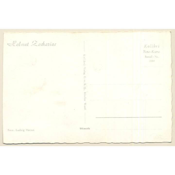 Helmut Zacharias Autogramm / Autograph (Vintage Signed PC ~1960s)