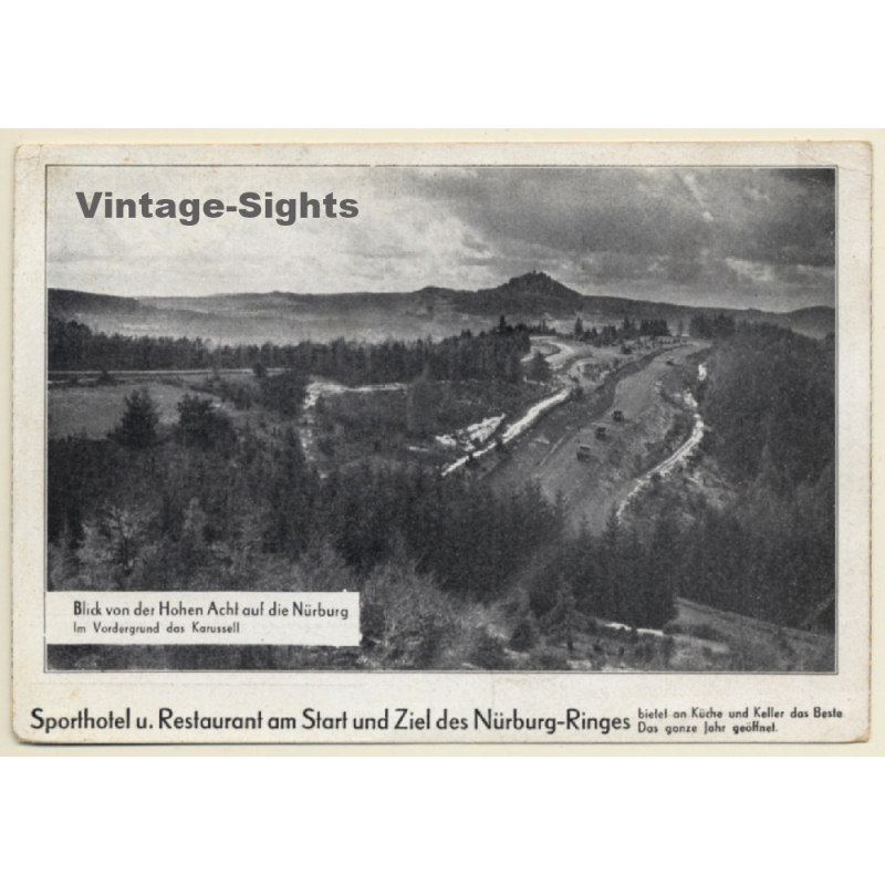Germany: Nürburg-Ring - Blick Von Der Hohen Acht / Race Track (Vintage PC)