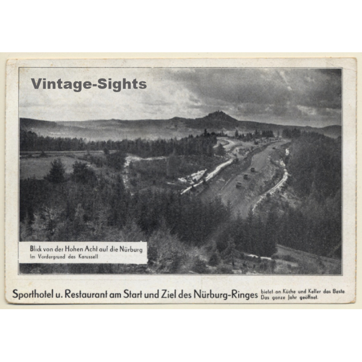 Germany: Nürburg-Ring - Blick Von Der Hohen Acht / Race Track (Vintage PC)