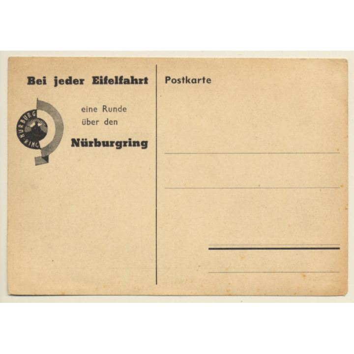 Germany: Nürburg-Ring - Blick Von Der Hohen Acht / Race Track (Vintage PC)