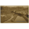 USA: Timber Rafting / Flottage Du Bois / Flösserei (Vintage RPPC)
