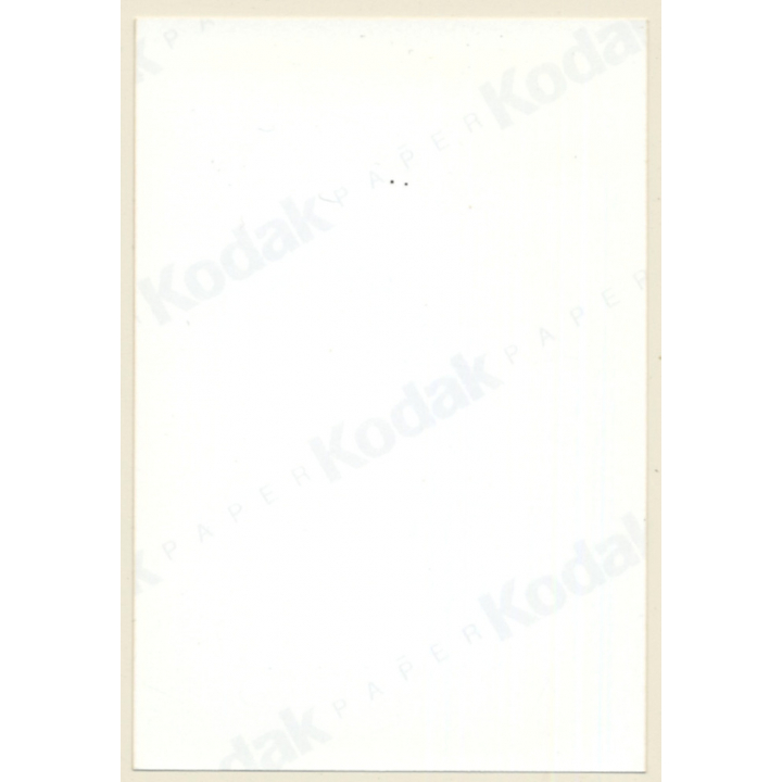 Rear View: Pale Darkhaired Semi Nude In Black Body / Butt (Vintage Photo ~1990s)