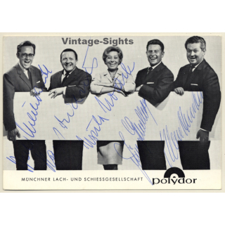 Münchner Lach- Und Schiessgesellschaft Autogramm (Vintage Signed PC ~1960s)