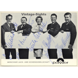 Münchner Lach- Und Schiessgesellschaft Autogramm (Vintage Signed PC ~1960s)
