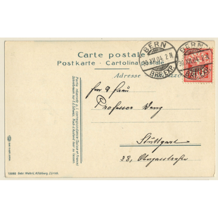 Bern / Switzerland: Ed. Rüetschi Epicerie (Vintage PC 1904)