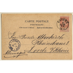 Antverp / Belgium : Theatre Flammand - Maison Charles-Quint (Vintage Litho PC 1897)