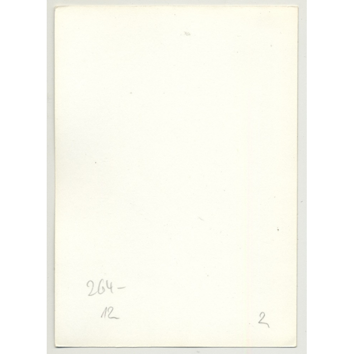 Blonde Nude In Unbottoned Blouse Stretches Out (Vintage Photo DDR B/W)