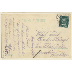 Augsburg / Germany: Augustusbrunnen - Kaiser's Kaffee (Vintage RPPC 1928)