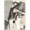 Natural Nude With Silk Cloth / Eyes (Vintage Photo GDR 1980s)