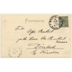 Stuttgart / Germany: Brand Des Königlichen Hoftheaters (Vintage PC 1902)