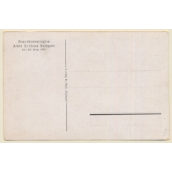 Stuttgart / Germany: Brandkatastrophe Altes Schloss (Vintage PC 1931)